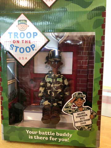 Troop on the Stoop™ (female dark skin version)